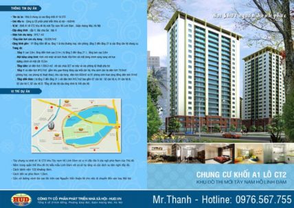 Bán căn hộ chung cư A1CT2 – Căn hộ tầng 8 DT 140m2