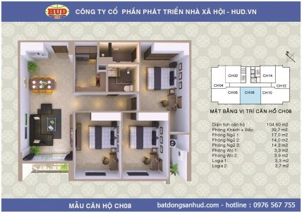 Bán căn hộ đẹp diện tích 112m2 chung cư A1CT2 Tây Nam Linh Đàm giá rẻ