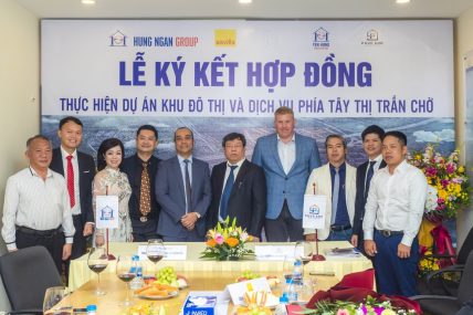 Hưng Ngân Group ký HĐ thực hiện dự án KĐT & DV phía Tây TT Chờ