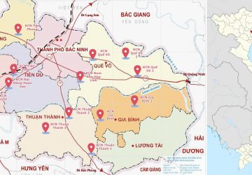 Bản đồ KCN thành phố Bắc Ninh